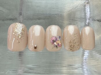 ナネア カラー(nanea color)/シンプルベージュフラワー8000円