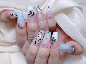 Mネイル/長さだしフレンチ