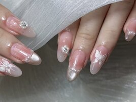 蝶々ネイルチークマグネット