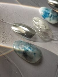 【定額ネイル】ミラー×インク