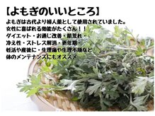 イヤシスプラス イオンモール東員店/【よもぎのいいところ】　東員町