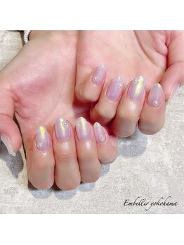 アンベリール 横浜店(Embellir)/オーロラミラーネイル