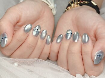 押し花春マグネット