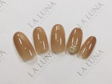 ラルナ ネイルアンドアイラッシュサロン(LA LUNA nail & eyelash salon)/～ハーフムーンラメl～