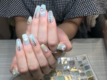 グランディール(Grandir)/ブルーベースオーロラネイル