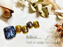 ネイルサロン フェリーチェ(felice)/【定額フットネイル】8500