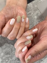 ネイルサロン ミル(Mille)/white&green