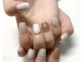大理石ニュアンスネイル
