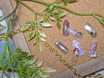 アジュールネイル 北浜店(AzurNail)の写真/サンプルデザイン充実◇お気に入りが見つかる定額コースで最旬トレンドネイルもお得に♪カラーチェンジOK◎