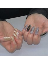 サランネイル(sarang nail.)/5本アート