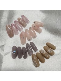 フェミニン系♪【定額ネイル】