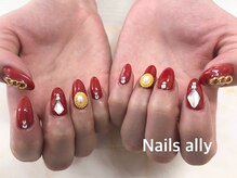 ネイルズアリー 立川店(Nails ally)/BIGビジューネイル