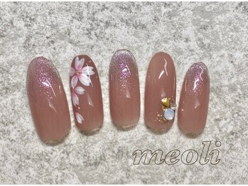ミオリィ(meoli)/ワンカラー+桜アート