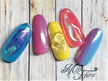 ホームネイルサロン 戸田 ミハ フルーラ(Home Nail Salon Mija Flura)の写真/可愛いネイルで気分UP♪初ジェルネイル大歓迎♪短い薄い割れ欠け爪もOK！パラジェル◎定額700種