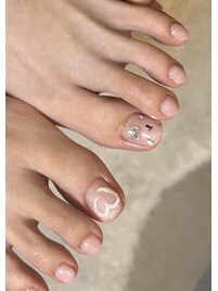 フット親指＋ラメ単品　￥9380円