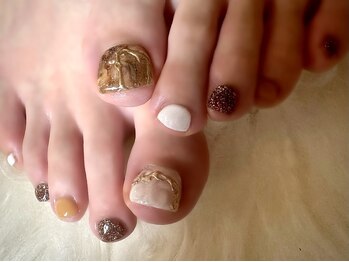 アミュリー ネイル アトリエ(Amury nail atelier)/ニュアンス べっこう ミラー