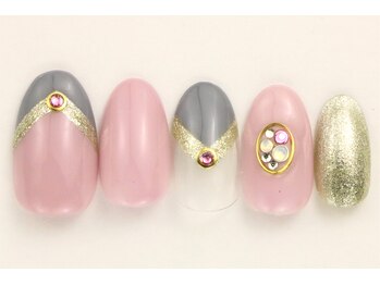 ハーティーネイル hearty nail 溝の口店/定額デザイン￥12000