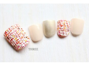 スリー 自由が丘(THREE)/12月新作☆ツイードネイル