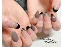 S.I.Gサロン エチュデイエ(etudier)/ブラックアニマルネイル☆