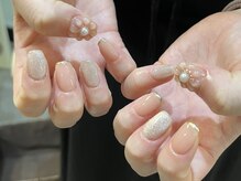 エイム 下北沢(aim)/ぷっくりフラワーネイル