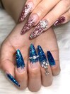 ギラギラ系ネイル☆