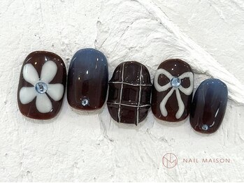 ネイルメゾン 池袋店(NAIL MAISON)/フラワーリボン¥10550