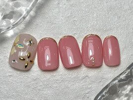 細フレンチネイル【¥5800】