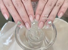 ルレーブ(LE REVE)/ガラスフレンチ×大きめパーツ