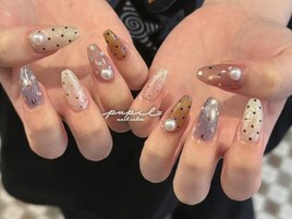 カラフルドットネイル♪