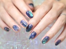 2M ネイル アトリエ(2M NAIL ATELIER)/ニュアンス ネイビー マグネット