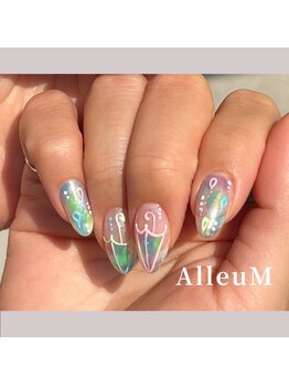 アリューム 北山/傘ネイル