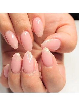アートネイル ギャラリー(Art nail Gallery)/ベースカラーありのラメグラ