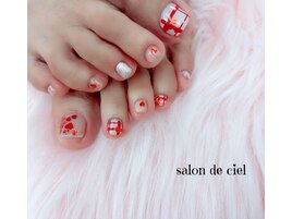 バレンタイン♪フットネイル