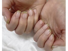 ゴールドフレンチネイル