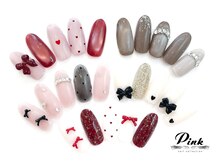 ネイルコレクション ピンク(Nail Collection Pink)/ジェル定額￥7990.8990★リボン