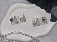 ネイルライフ 目黒店 恵比寿 白金(NailLife)/フラワーレースパールネイル