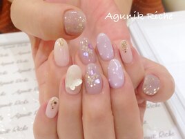 【押し花ネイル】