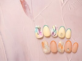 カラフルポップネイル