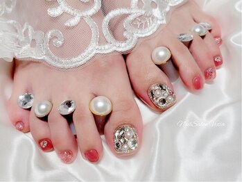 ネイルサロン ヴィクシア(Nail Salon VIXIA)/foot ストーン埋めつくしコース