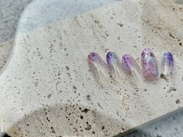 石膏ジェル×ボコボコ絵画花
