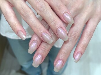 ルオントネイルトウキョウ(Luonto nail TOKYO)/キラッと ミラーオーロラネイル