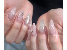 ネイルアンドアイラッシュスタジオ シュシュ(chouchou)/大人上品ピンクネイル