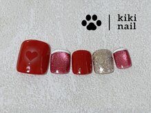 キキネイル たまプラーザ店(kikinail)/フット定額/ハートネイル