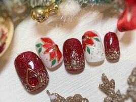 冬っぽポインセチア♪