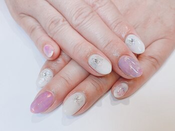 冬☆雪の結晶ネイル