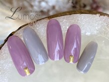 ルーモス 桜川店(Lumos)//シンプルネイル/くすみカラー