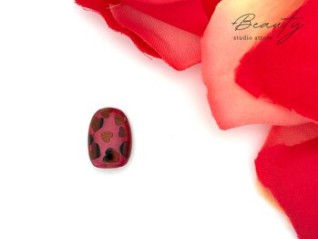 バレンタインネイル