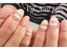 ヴィフネイルプラス(Vif Nail plus)/大人ボーダーNAIL☆