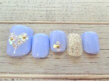 ブランロール 中目黒店(Blanl'or)/【Foot】フラワーハートネイル