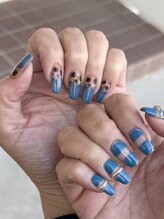 ネイルサロン ミル(Mille)/blue&leopard